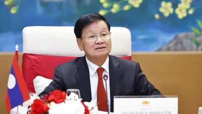 Tổng Bí thư, Chủ tịch nước Lào Thongloun Sisoulith. (Ảnh TTXVN)