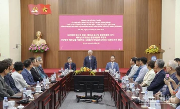 Quang cảnh buổi tiếp. (Ảnh: PV)