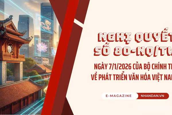 Nghị quyết số 80-NQ/TW, ngày 7/1/2026 của Bộ Chính trị về phát triển văn hóa Việt Nam