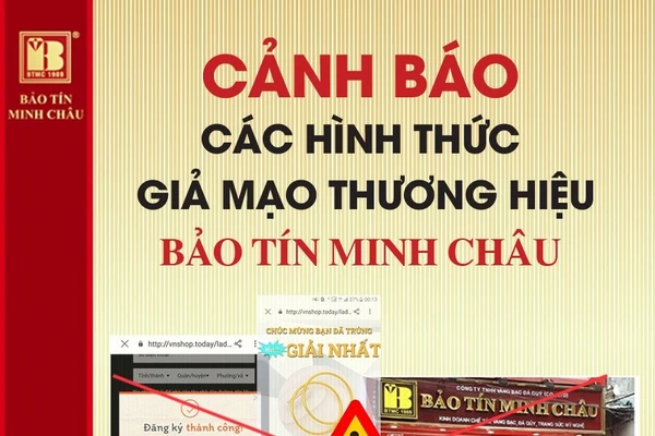 Các thương hiệu vàng bạc cảnh báo tình trạng lừa đảo qua Facebook tích xanh giả.