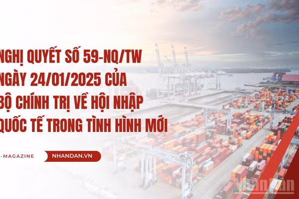 Nghị quyết số 59-NQ/TW ngày 24/01/2025 của Bộ Chính trị về hội nhập quốc tế trong tình hình mới