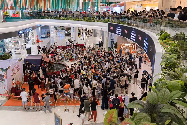 Sự kiện “Thủy đình vọng ảnh” tại Vincom Mega Mall Ocean City. (Ảnh: NVCC)