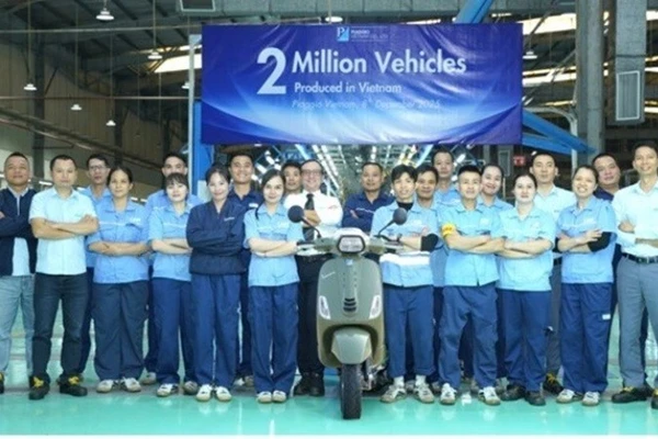 Piaggio Việt Nam mừng cột mốc 2 triệu xe xuất xưởng