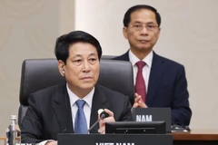 Chủ tịch nước Lương Cường dự Hội nghị Cấp cao Diễn đàn Hợp tác kinh tế châu Á-Thái Bình Dương (APEC) lần thứ 32. (Ảnh: Lâm Khánh/TTXVN)