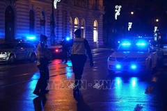 Cảnh sát phong tỏa gần hiện trường một vụ nổ súng tại thủ đô Praha, CH Séc. (Ảnh tư liệu minh họa: THX/TTXVN)