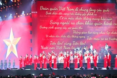 Chương trình “Tổ quốc trong tim”. (Ảnh: AN LAM)
