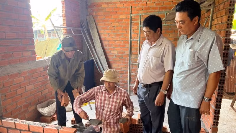 Tỉnh Bến Tre hoàn thành Chương trình xóa nhà tạm, nhà dột nát trước 6 tháng. (Ảnh: HOÀNG TRUNG)