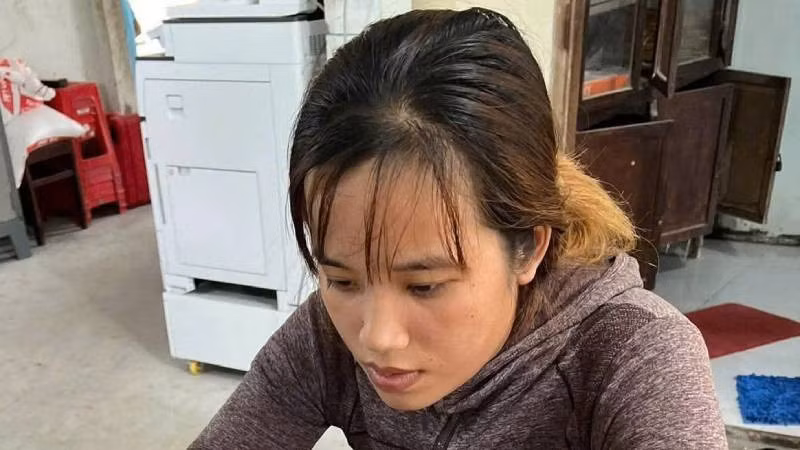 Đối tượng Thư bị bắt giữ sau hai giờ gây án.