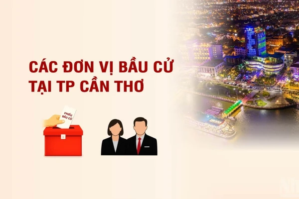 [Infographic] Các đơn vị bầu cử đại biểu Quốc hội tại thành phố Cần Thơ