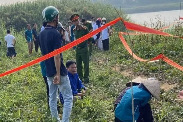 Đoạn sông nơi xảy ra vụ việc.