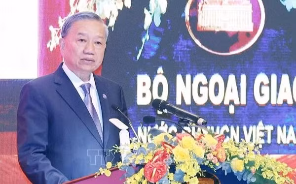 Tổng Bí thư Tô Lâm phát biểu tại Lễ kỷ niệm 80 năm Ngày thành lập ngành Ngoại giao (28/8/1945-28/8/2025).