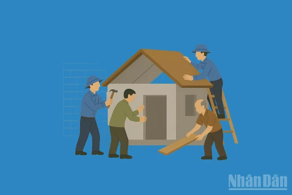 [Infographic] "Chiến dịch Quang Trung" thần tốc xây dựng, sửa chữa nhà ở cho bà con vùng lũ miền trung