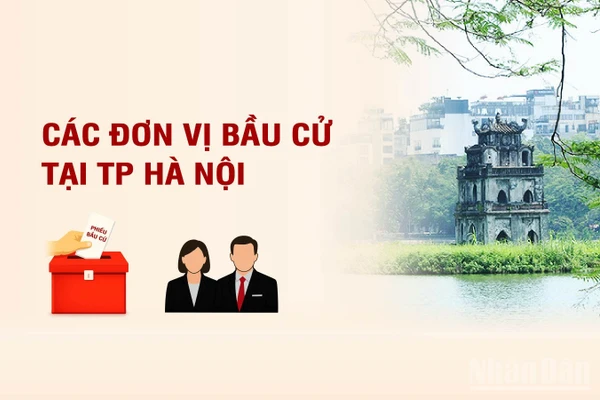 [Infographic] Các đơn vị bầu cử đại biểu Quốc hội tại thành phố Hà Nội
