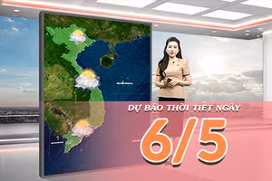 [Video] Dự báo thời tiết ngày 6/5/2026: Cả nước ngày nắng, chiều tối nhiều nơi xuất hiện mưa dông