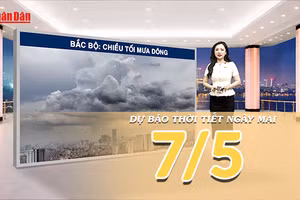 [Video] Dự báo thời tiết đêm nay và ngày mai ngày 7/5/2026: Ngày nắng, đêm mưa dông quay trở lại nhiều nơi