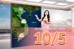 [Video] Dự báo thời tiết ngày 10/05/2026: Bắc Bộ mưa dông diện rộng, Nam Bộ tiếp diễn nắng nóng