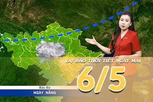 Video] Dự báo thời tiết đêm nay và ngày mai ngày 6/5/2026: Cả nước ngày nắng, chiều tối đề phòng mưa dông