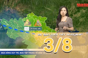 [Video] Dự báo thời tiết đêm nay và ngày mai ngày 3/8/2026: Bắc Bộ tiếp tục mưa rào, Trung Bộ và Nam Bộ gia tăng nắng nóng