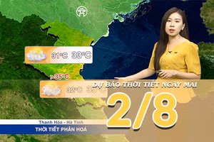 [Video] Dự báo thời tiết đêm nay và ngày mai ngày 2/8/2026: Bắc Bộ duy trì mưa dông, Trung Bộ nắng gián đoạn