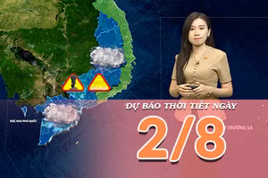 [Video] Dự báo thời tiết ngày 2/8/2026: Bắc Bộ mưa dông rải rác, Trung Bộ nắng nóng cục bộ