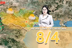 [Video] Dự báo thời tiết đêm nay và ngày mai 8/4/2026: Nắng nóng diện rộng bao phủ cả nước, Bắc Trung Bộ ghi nhận mức nhiệt cao nhất