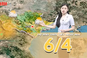 [Video] Dự báo thời tiết đêm nay và ngày mai 6/4/2026: Nắng nóng gay gắt bao phủ diện rộng trên cả nước