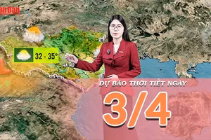 [Video] Dự báo thời tiết ngày 3/4/2026: Vùng thấp nóng phía Tây hoạt động mạnh, nắng nóng mở rộng diện ảnh hưởng