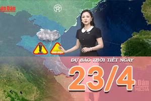 [Video] Dự báo thời tiết ngày 23/4/2026: Miền Bắc đón không khí lạnh tăng cường, xuất hiện mưa dông trên diện rộng