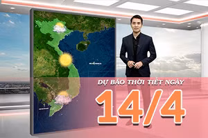 [Video] Dự báo thời tiết ngày 14/4/2026: Trung Bộ nắng gay gắt chưa hạ nhiệt, Bắc Bộ tiếp tục oi bức