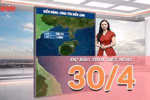 [Video] Dự báo thời tiết ngày 30/4/2026: Ngày nghỉ lễ thời tiết thuận lợi: Bắc Bộ mát mẻ, miền Trung nắng đẹp