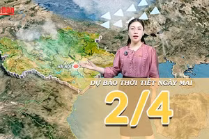 [Video] Dự báo thời tiết đêm nay và ngày mai 2/4/2026: Nắng nóng tạm hạ nhiệt ở Bắc Bộ và Trung Bộ, miền Đông Nam Bộ vẫn chạm ngưỡng 37 độ