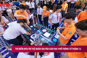 [Video] Thí điểm đưa trí tuệ nhân tạo vào giáo dục phổ thông từ tháng 12