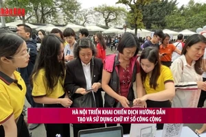 [Video] Hà Nội triển khai chiến dịch hướng dẫn tạo và sử dụng chữ ký số công cộng
