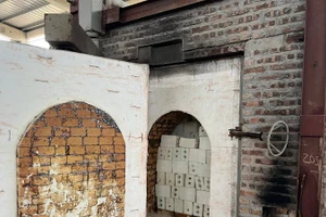 Sản phẩm xi-măng AC50 sau nung.