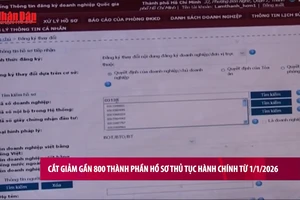 [Video] Cắt giảm gần 800 thành phần hồ sơ thủ tục hành chính từ 1/1/2026