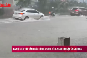 [Video] Hà Nội liên tiếp cảnh báo lũ trên sông Tích, nguy cơ ngập úng kéo dài 