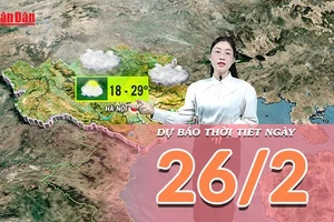 [Video] Dự báo thời tiết ngày 26/2/2026: Miền Bắc mưa giảm dần về chiều, Nam Bộ bắt đầu đón mưa trái mùa