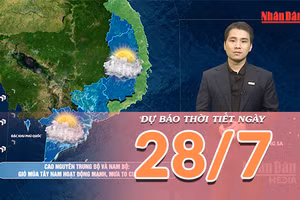 [Video] Dự báo thời tiết ngày 28/7/2026: Mưa gia tăng trên cả nước, tiềm ẩn nguy cơ ngập úng nhiều nơi