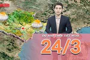 [Video] Dự báo thời tiết ngày 24/3/2026: Nắng mở rộng trên cả nước, miền Đông Nam Bộ chạm ngưỡng 35°C