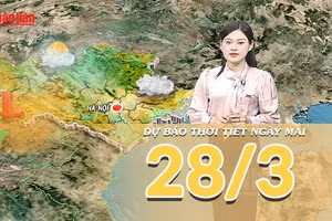 [Video] Dự báo thời tiết đêm nay và ngày mai 28/3/2026: Nam Bộ và Cao nguyên Trung bộ nắng nóng 37 độ C, Bắc Bộ tăng nhiệt mạnh