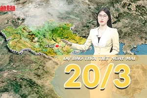 [Video] Dự báo thời tiết đêm nay và ngày mai 20/3/2026: Vùng áp thấp phía Tây gây tăng nhiệt mạnh, miền Đông Nam Bộ nắng nóng 