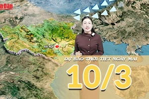[Video] Dự báo thời tiết đêm nay và ngày mai 10/3/2026: Bắc Bộ mưa giảm nhưng nền nhiệt giảm sâu, Nam Bộ nắng ráo ổn định