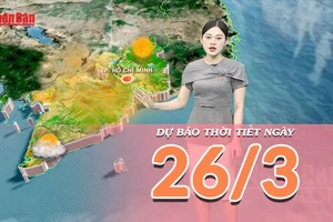 [Video] Dự báo thời tiết ngày 26/3/2026: Hiệu ứng gió phơn gây nắng nóng cục bộ tại miền Bắc và miền Trung