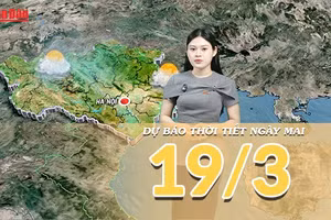[Video] Dự báo thời tiết đêm nay và ngày mai 19/3/2026: Vùng áp thấp phía Tây phát triển, nắng nóng diện rộng tại Nam Bộ