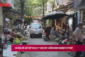 [Video] Hà Nội đã sắp xếp 98/231 “chợ cóc”, điểm kinh doanh tự phát