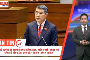 [Video] Thời sự 24h ngày 9/4/2026: Thủ tướng Lê Minh Hưng: Năm 2026 kiên quyết thay thế cán bộ yếu kém, đùn đẩy, thiếu trách nhiệm