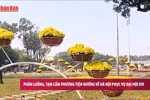 [Video] Phân luồng, tạm cấm phương tiện hướng về Hà Nội phục vụ Đại hội XIV