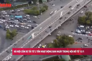 [Video] Hà Nội cấm xe tải từ 2 tấn hoạt động ban ngày trong nội đô từ 15/1