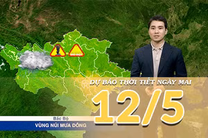 [Video] Dự báo thời tiết đêm nay và ngày mai ngày 12/5/2026: Bắc Bộ tăng nhiệt nhẹ, Nam Bộ tiếp tục nắng nóng gay gắt 