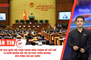 [Video] Thời sự 24h ngày 3/8/2026: Chủ tịch Quốc hội Trần Thanh Mẫn: Không để thể chế là điểm nghẽn đối với sự phát triển nhanh, bền vững của đất nước